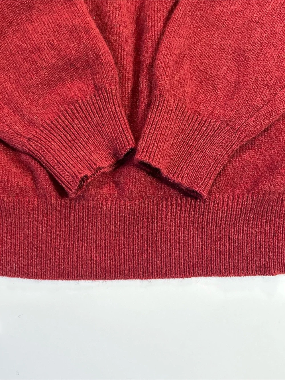 Vintage J Crew Pure Cashmere sweater Burgundy Crewneck Pullover Mens Medium